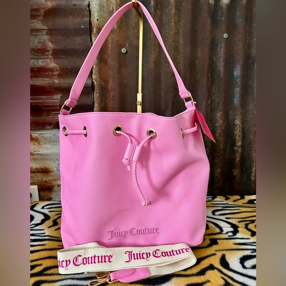 Juicy Couture Handbags - NWT- Juicy Couture Viva La Juicy Pink Bucket Bag